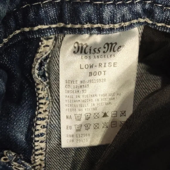 Miss Me , Size 25 ,Stylish Blue Women's Jeans - Picture 8 of 17